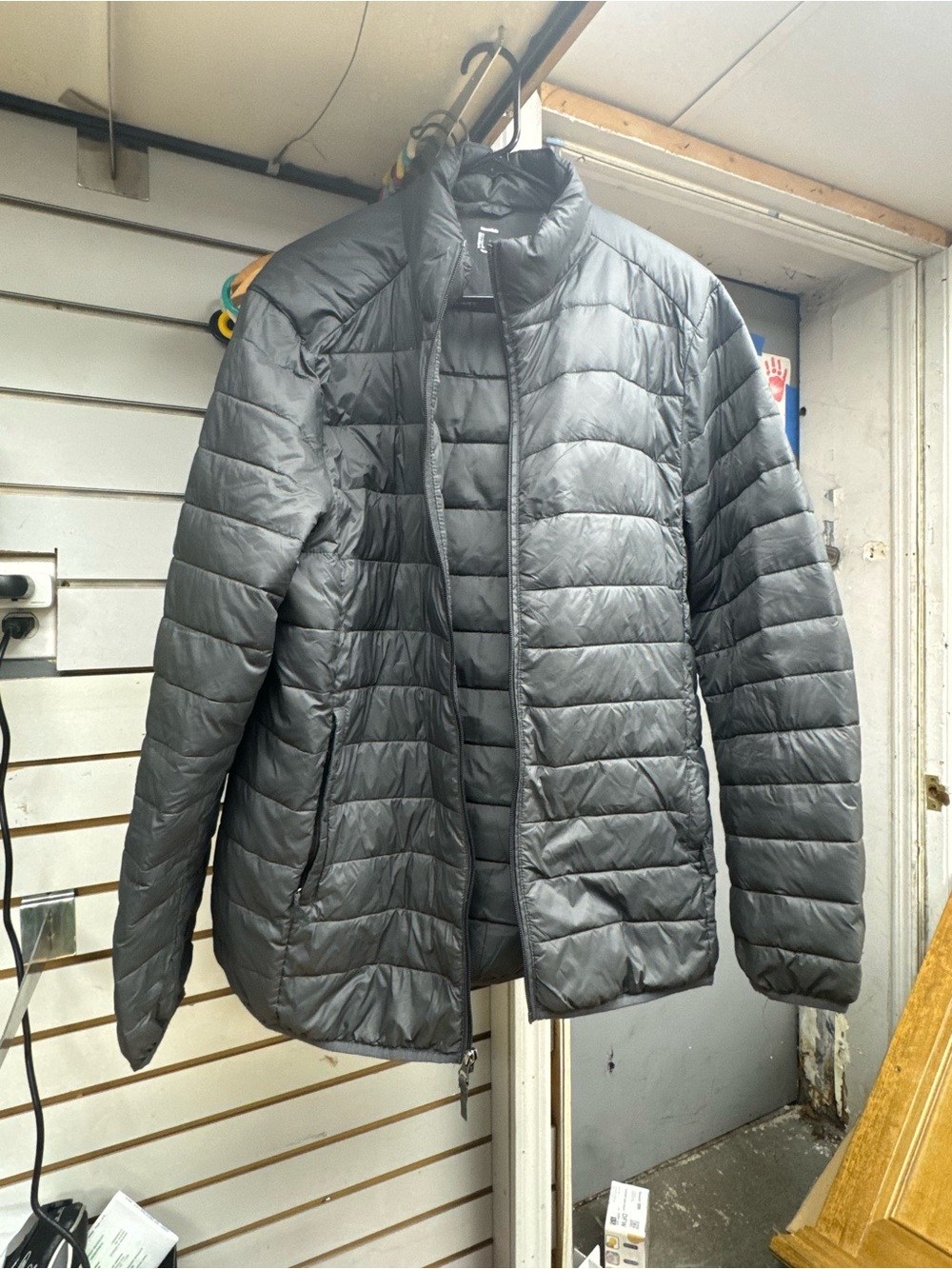 Essentials Gray Puffer Jacket